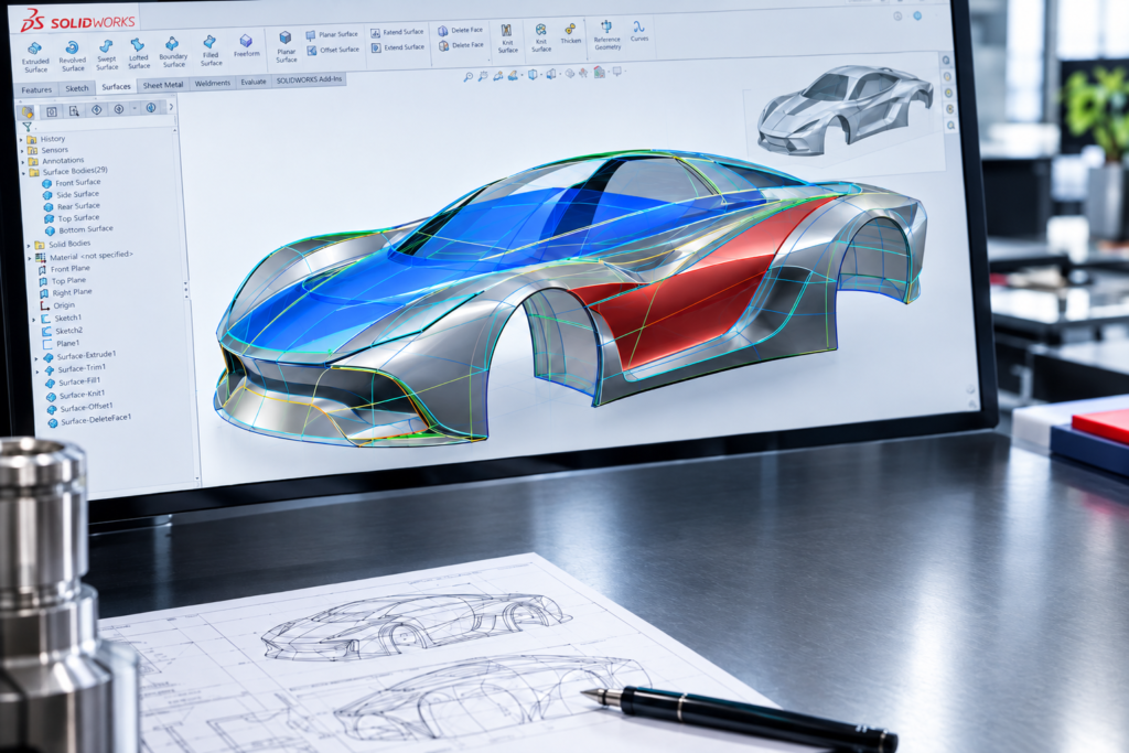 TREINAMENTO AVANÇADO DE SUPERFÍCIES SOLIDWORKS