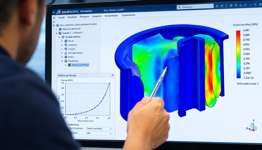 TREINAMENTO SOLIDWORKS SIMULATION PREMIUM (NÃO LINEAR & DINÂMICA)
