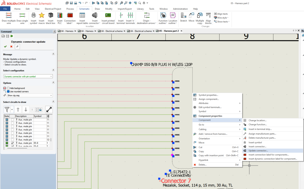 SOLIDWORKS Electrical: Gestão de Conectores de Grande Porte com Precisão