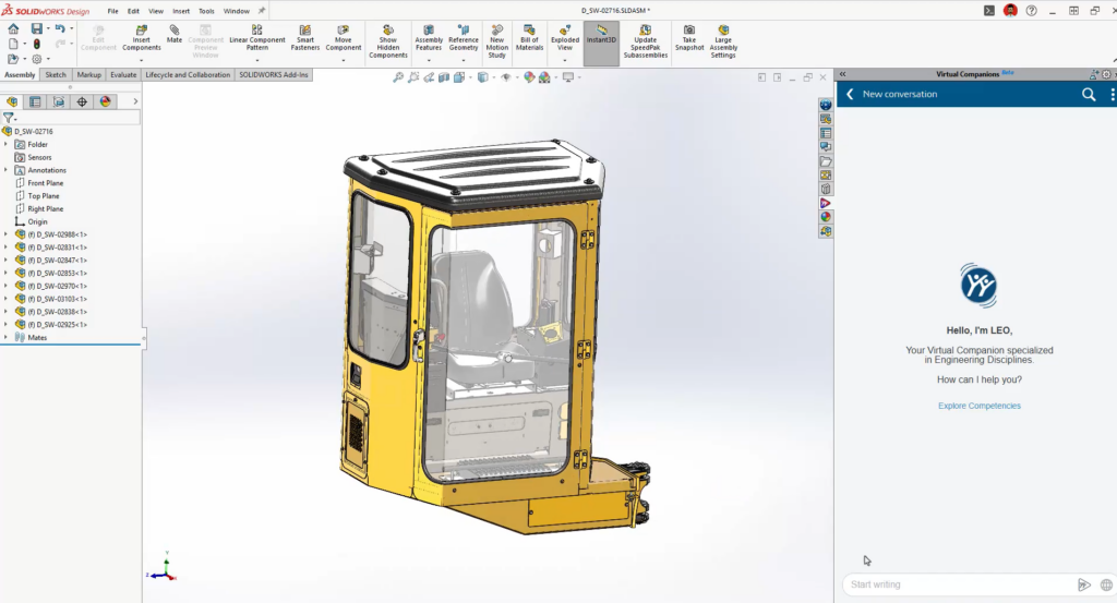 Tokens de IA no SOLIDWORKS: Tudo o que você precisa saber para usar AURA e LEO