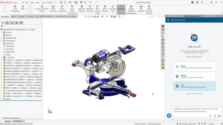 A espera acabou: Inteligência Artificial nativa chega ao SOLIDWORKS